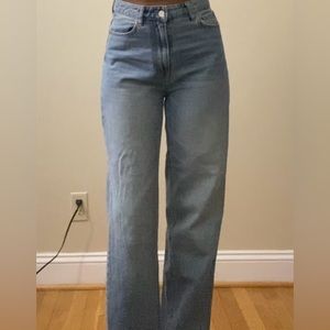 Straight high waisted h&m jeans